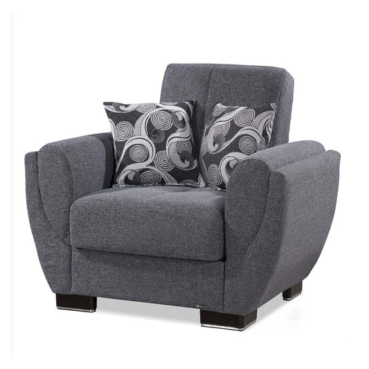 AIR ARMADA CHAIR #113 GRAY IN CHENILLE