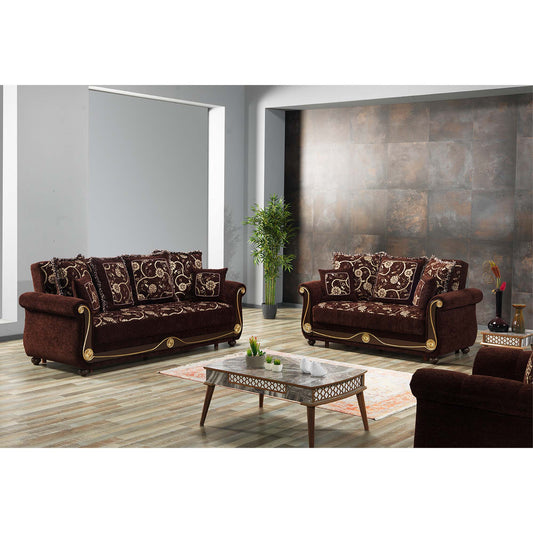 AMERICANA SOFABED IN BROWN CHENILLE
