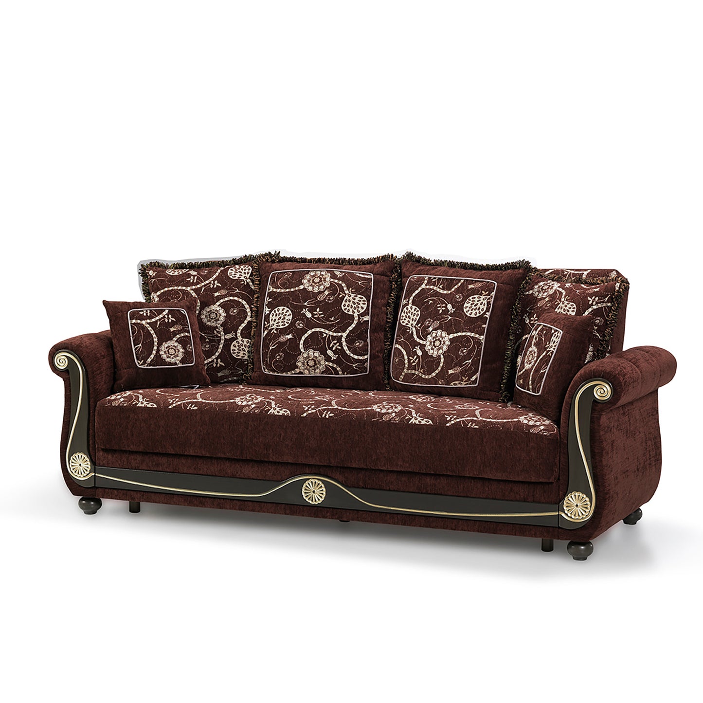 AMERICANA SOFABED IN BROWN CHENILLE