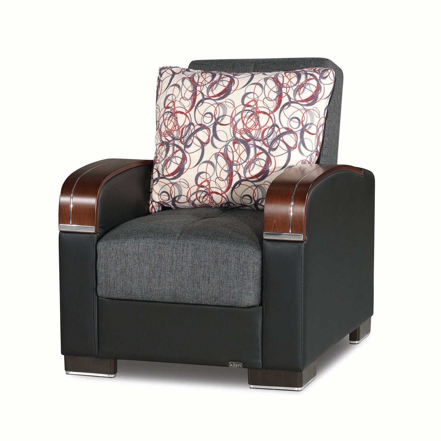 MOBIMAX ARM CHAIR IN GRAY 07-320 POLYESTER