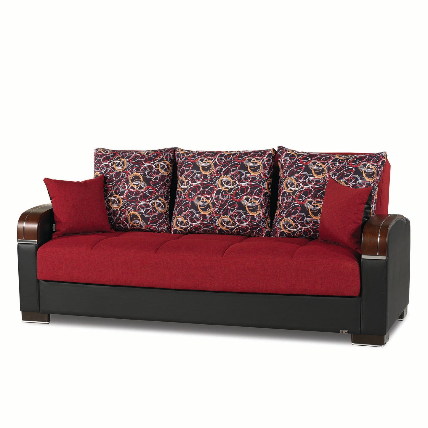 MOBIMAX SOFABED IN RED 21-440 POLYESTER