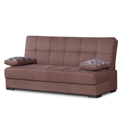 SOHO SOFABED IN BROWN NANO
