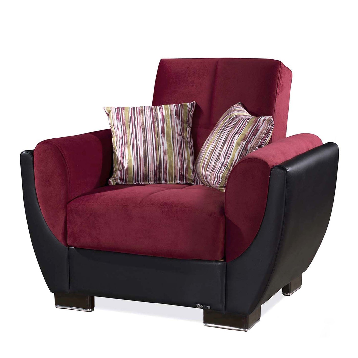 AIR ARMADA CHAIR #110 BURGUNDY  IN MICROFIBER/LEATHER