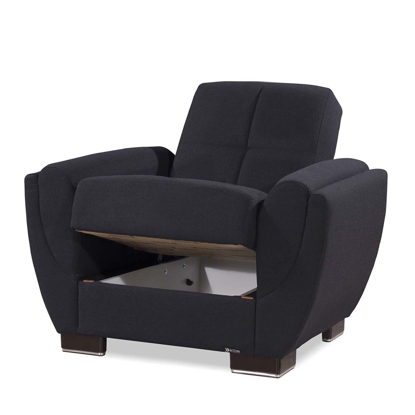 AIR ARMADA CHAIR #111 DENIM DARK BLUE IN CHENILLE