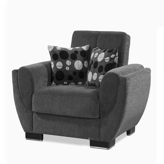 AIR ARMADA CHAIR #119 DARK GRAY  IN CHENILLE