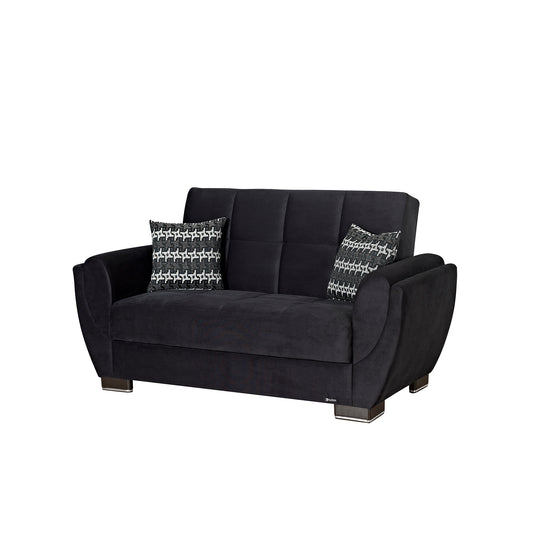 AIR ARMADA LOVESEAT #103 MICROFIBER BLACK  IN MICROFIBER/PU