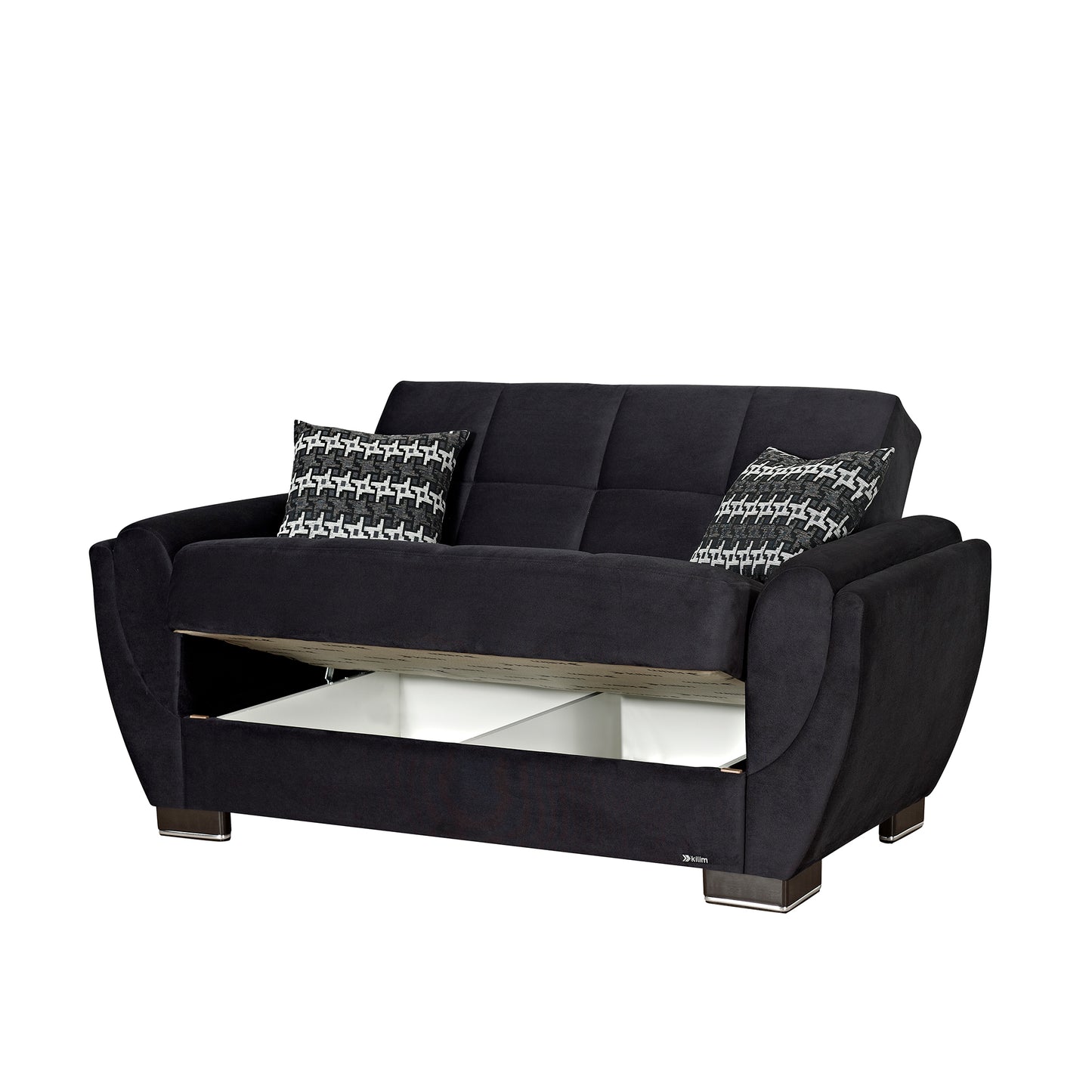 AIR ARMADA LOVESEAT #103 MICROFIBER BLACK  IN MICROFIBER/PU