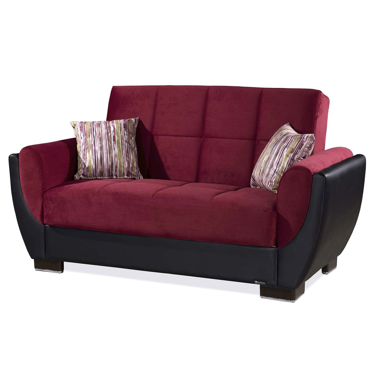 AIR ARMADA LOVESEAT #110 BURGUNDY  IN MICROFIBER/LEATHER