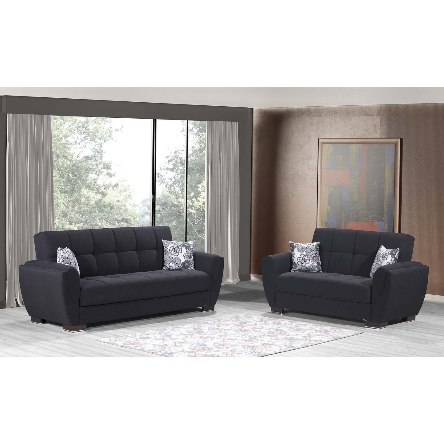 AIR ARMADA LOVESEAT #111 DENIM DARK BLUE    IN CHENILLE