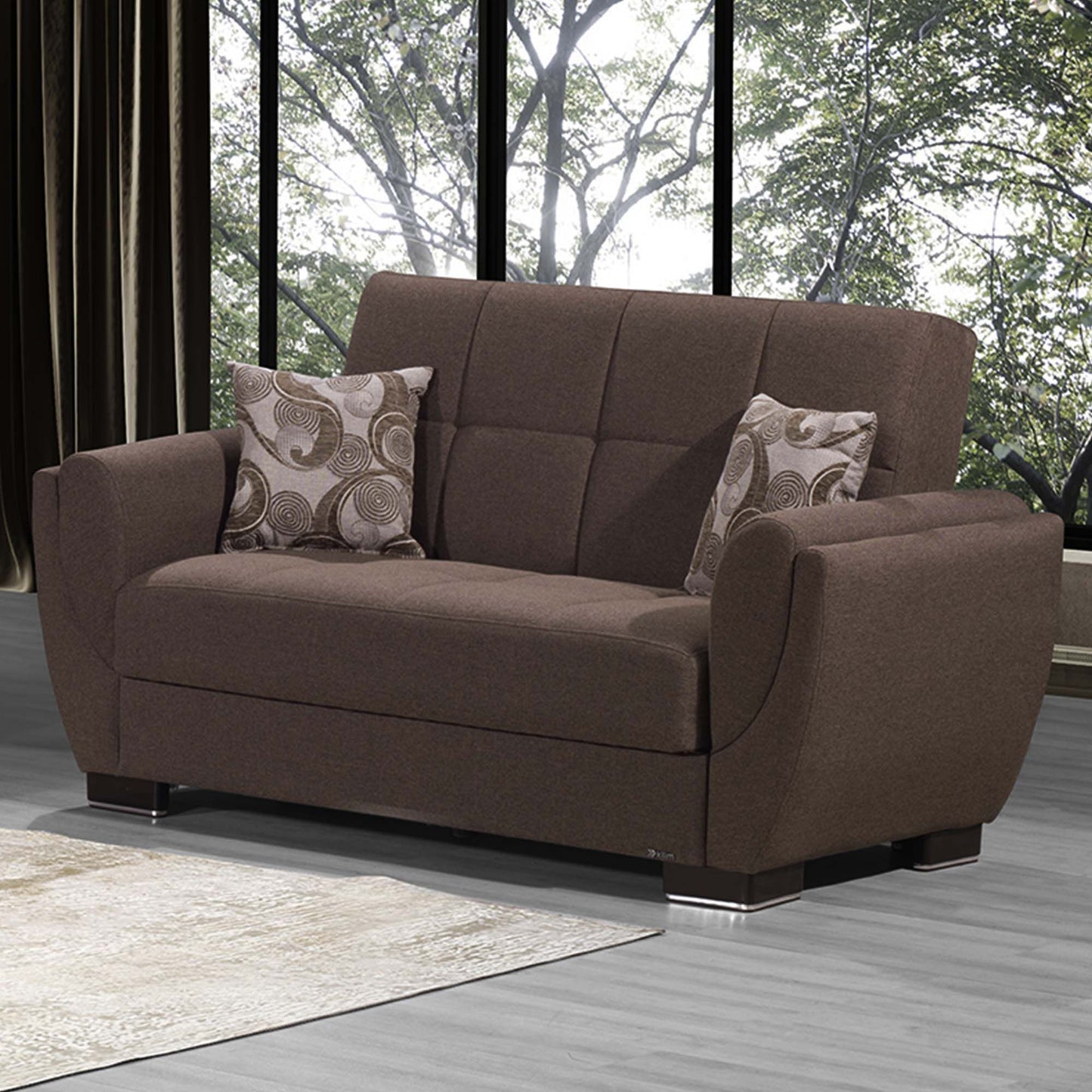 AIR ARMADA LOVESEAT #112 BROWN   IN CHENILLE