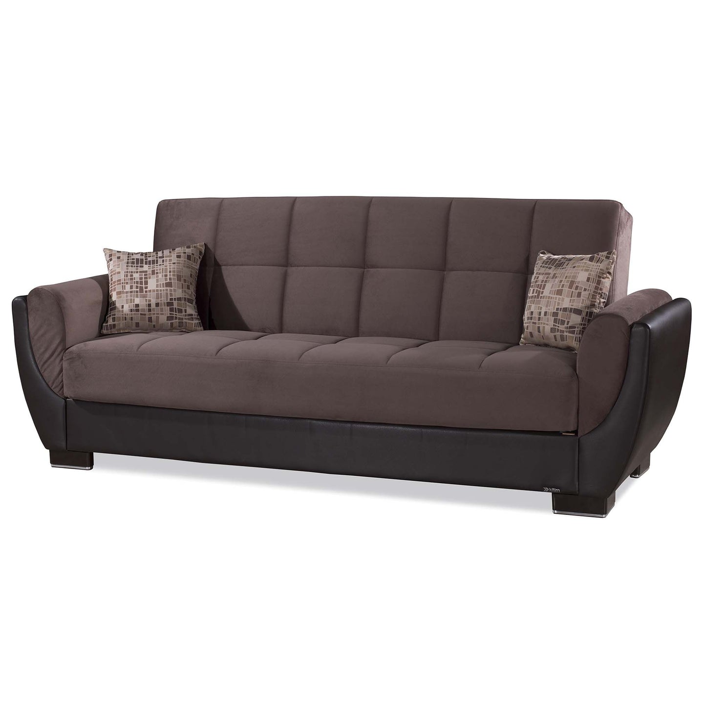 AIR ARMADA SOFABED #107 BRN/ BRWN  IN MICROFIBER/PU