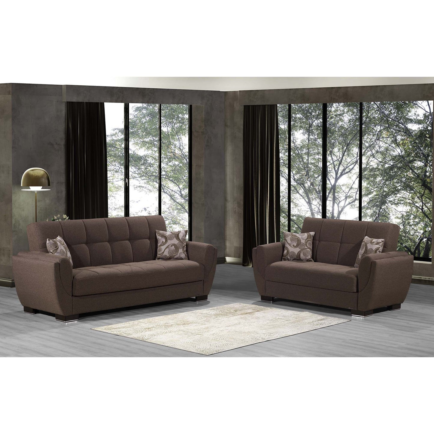 AIR ARMADA SOFABED #112 BROWN  IN CHENILLE