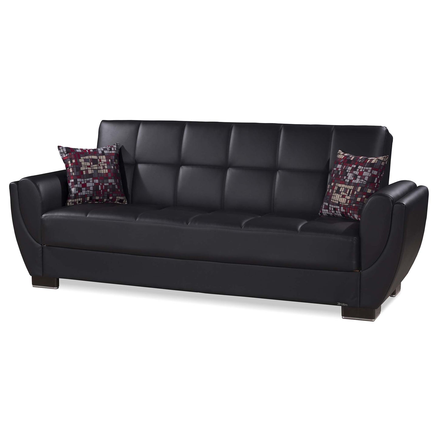 AIR ARMADA SOFABED #115 BLACK PU  IN LEATHERETTE