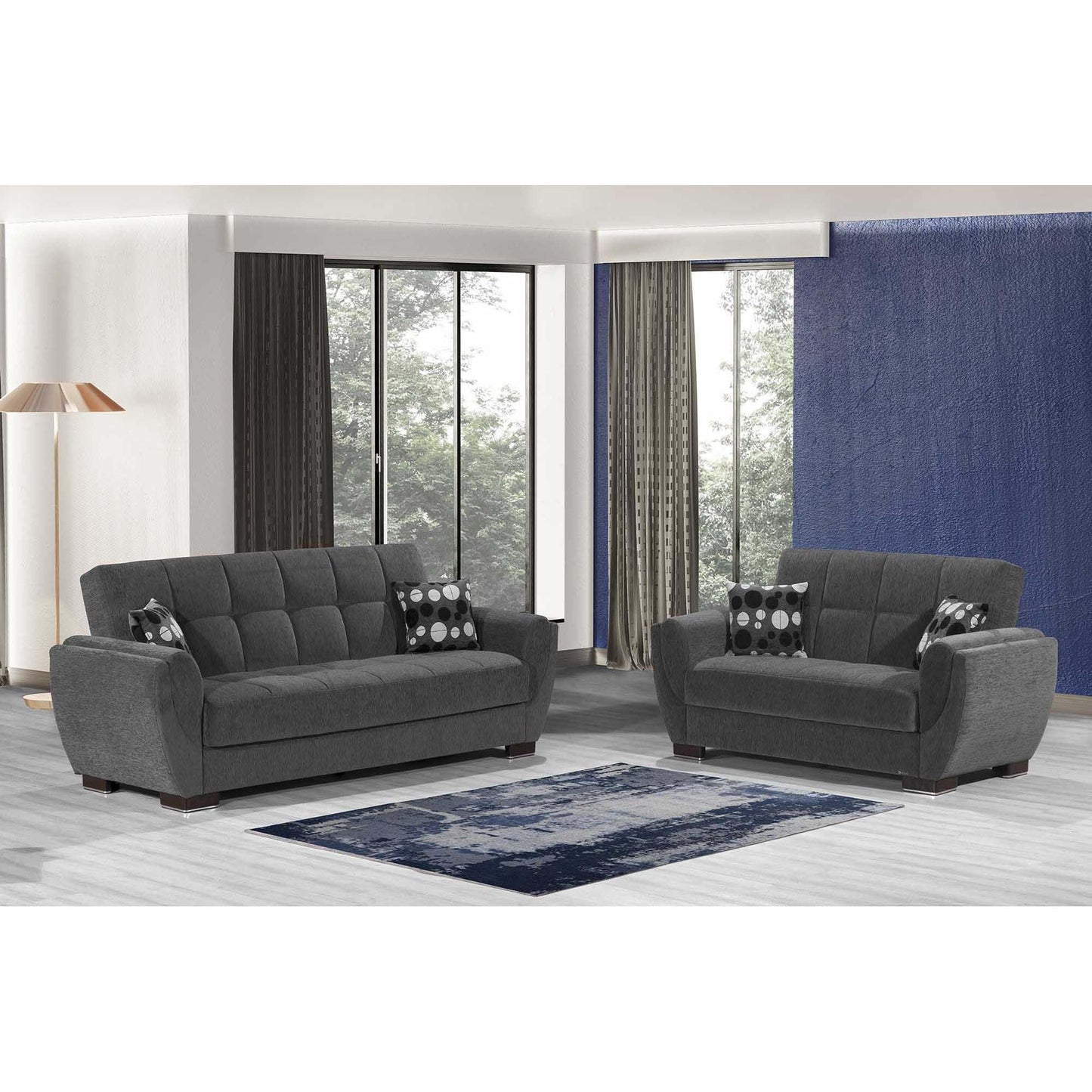 AIR ARMADA SOFABED #119 DARK GRAY  IN CHENILLE