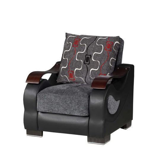 METROPLEX CHAIR IN GRAY 26-370 CHENILLE