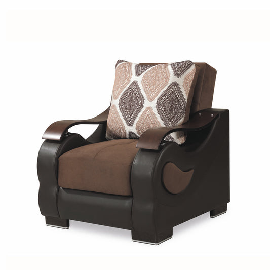 METROPLEX CHAIR IN BROWN 27-598 MICROSUEDE