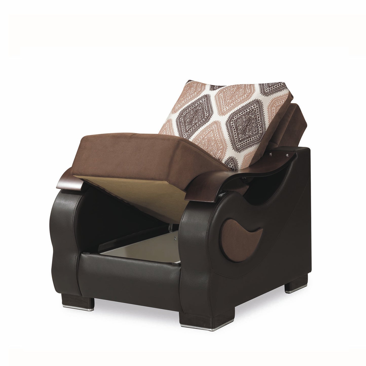 METROPLEX CHAIR IN BROWN 27-598 MICROSUEDE