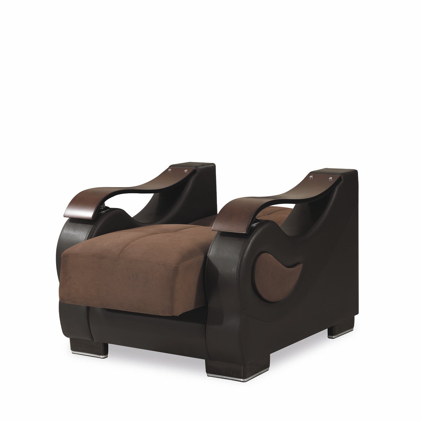 METROPLEX CHAIR IN BROWN 27-598 MICROSUEDE