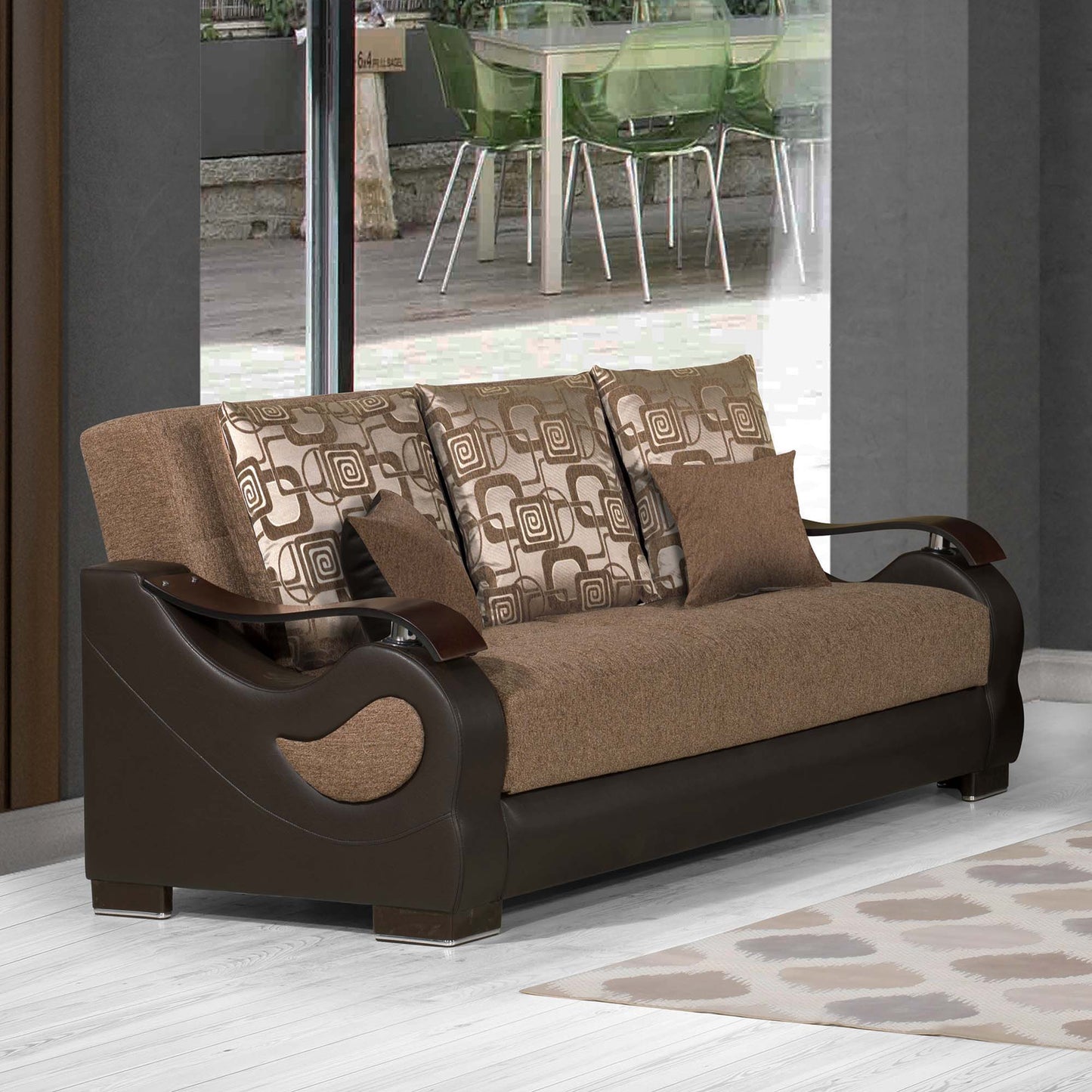 METROPLEX SOFABED IN BROWN 05-581 CHENILLE