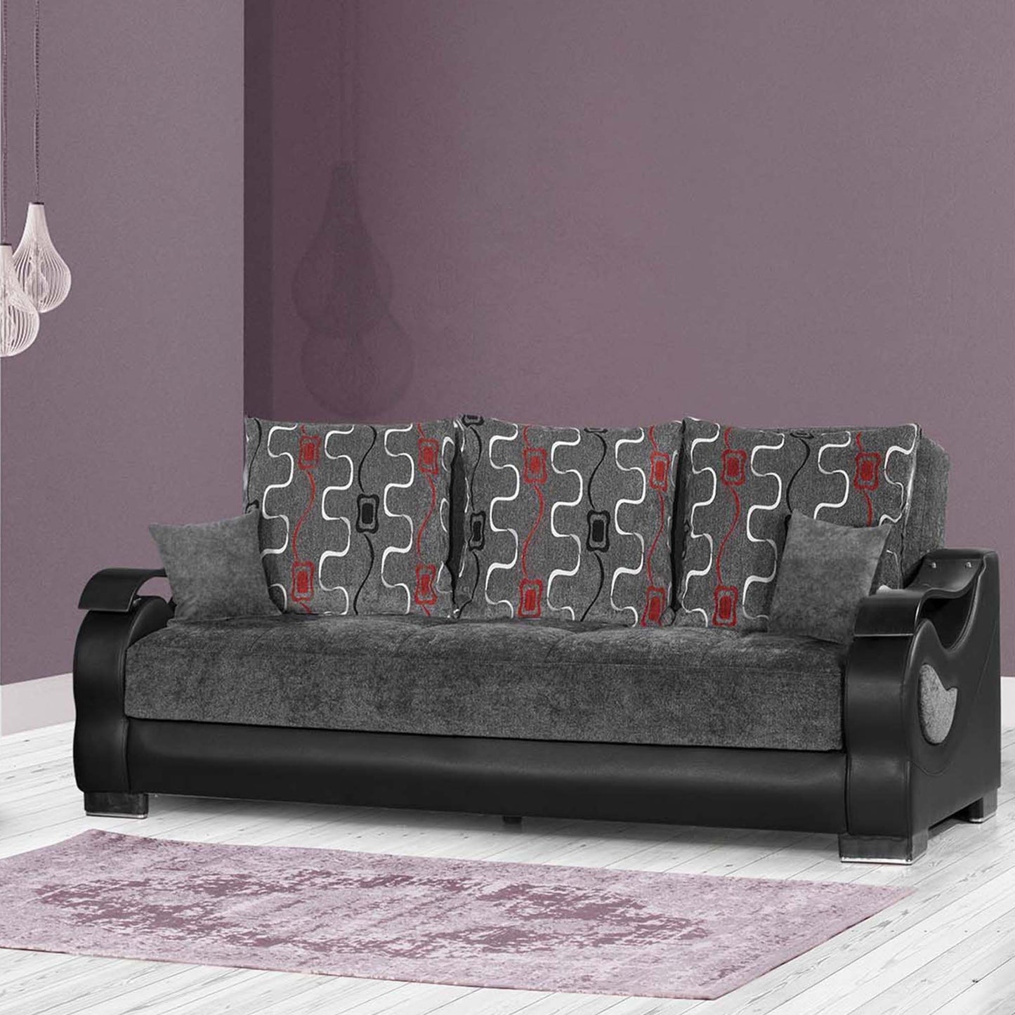 METROPLEX SOFABED IN GRAY 26-370 CHENILLE