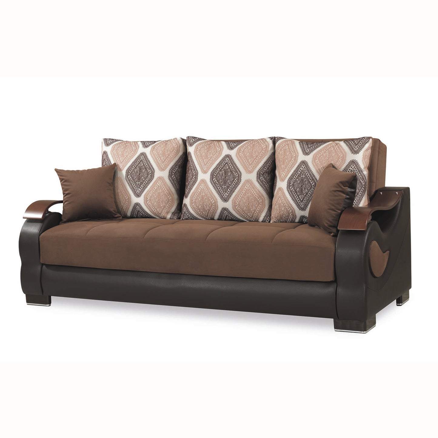 METROPLEX SOFABED IN BROWN 27-598 MICROSUEDE