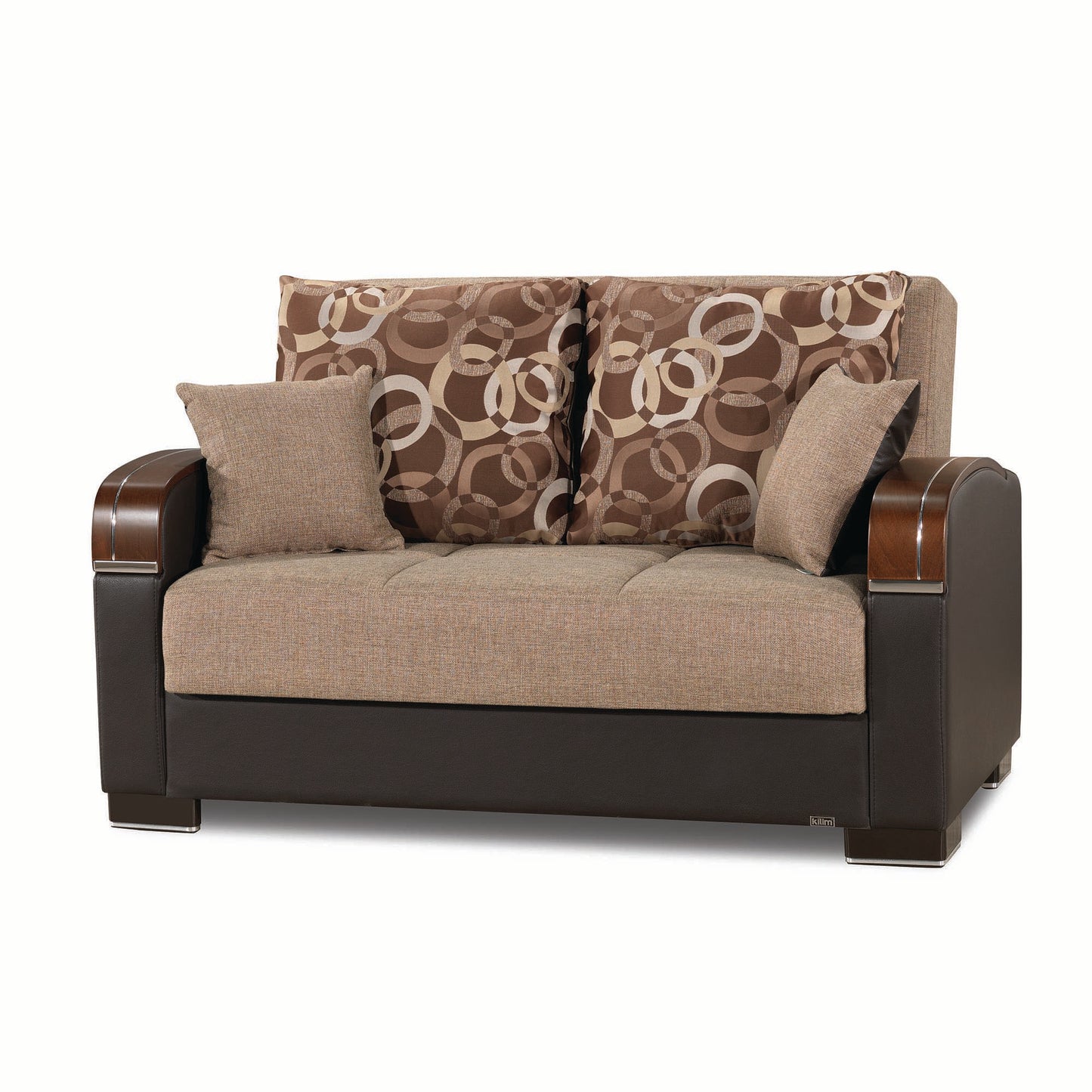 MOBIMAX   LOVE SEAT  IN BROWN 14-320  POLYESTER