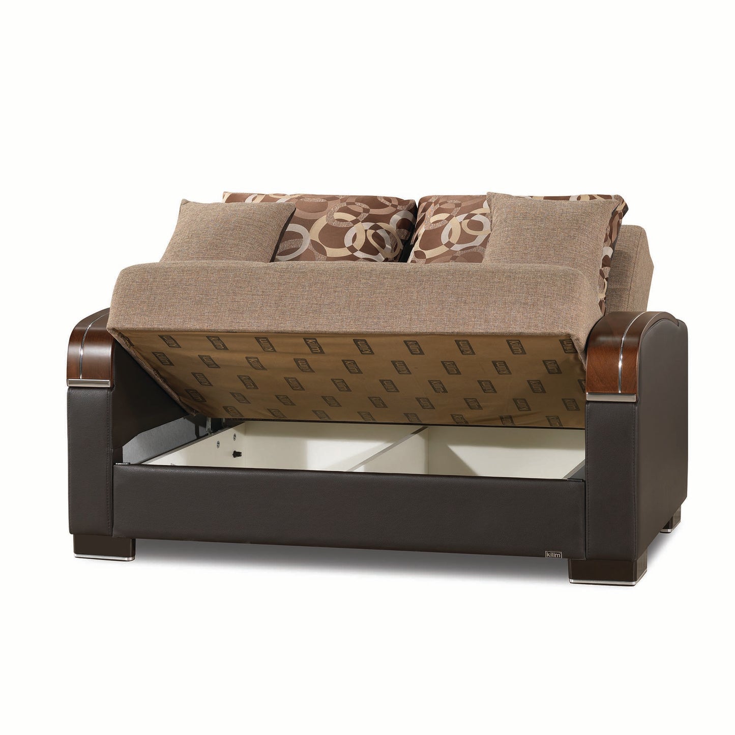 MOBIMAX   LOVE SEAT  IN BROWN 14-320  POLYESTER