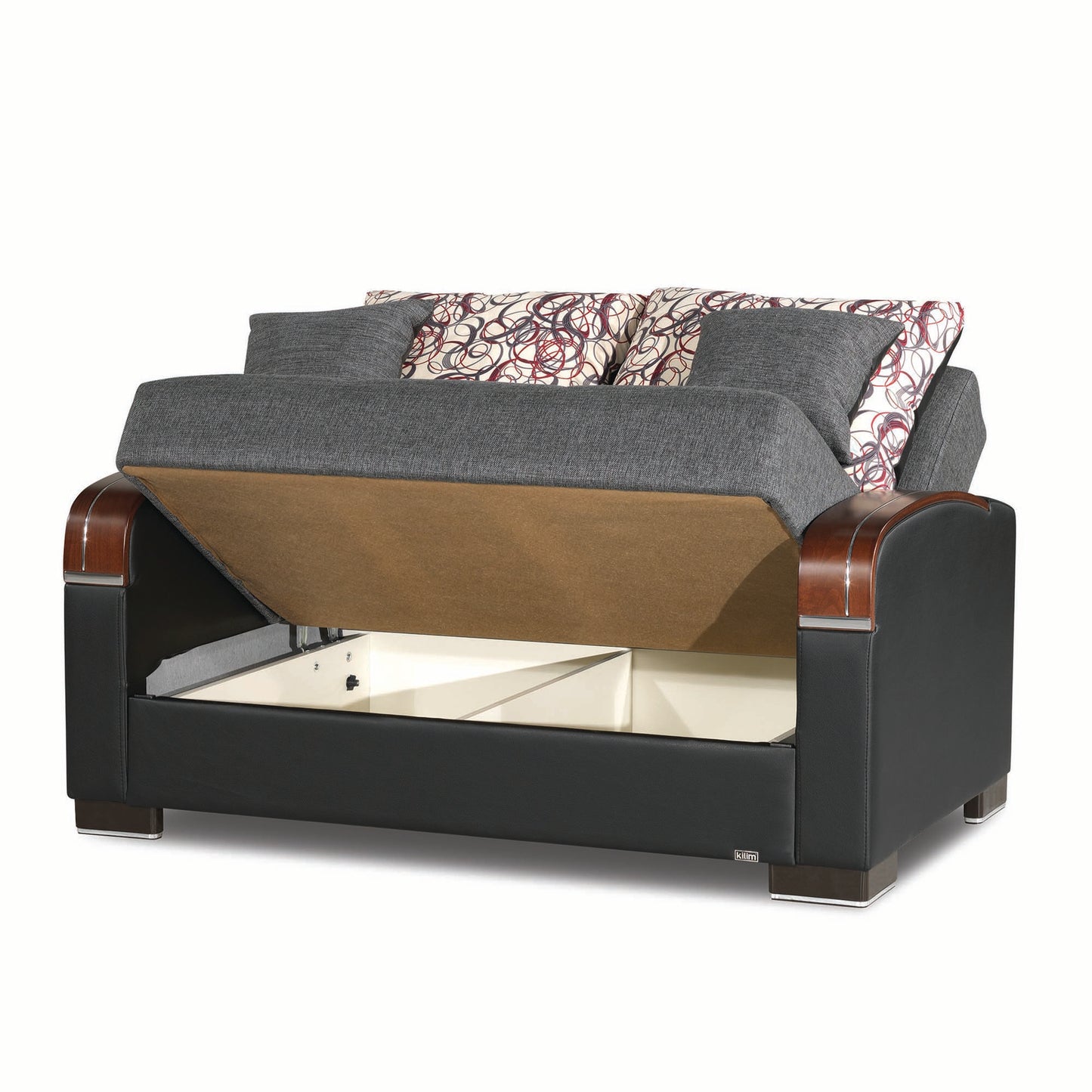 MOBIMAX   LOVE SEAT  IN GRAY 07-320  POLYESTER