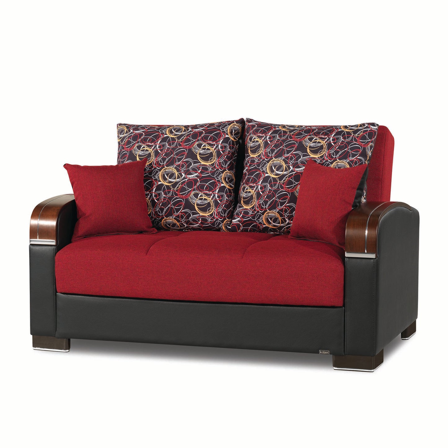 MOBIMAX   LOVE SEAT  IN RED 21-440  POLYESTER