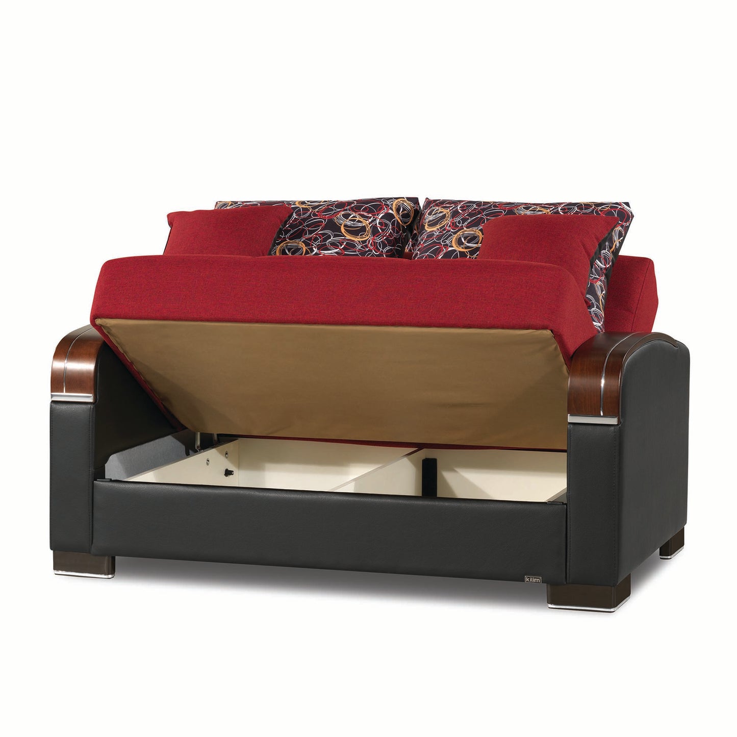 MOBIMAX   LOVE SEAT  IN RED 21-440  POLYESTER