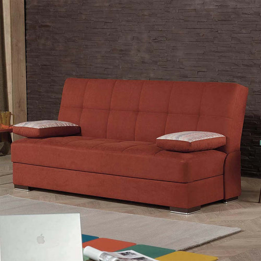 SOHO  SOFABED IN ORANGE NANO