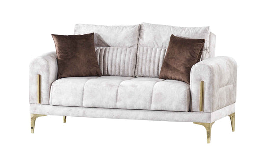 MODA  LOVE SEAT  IN BEIGE